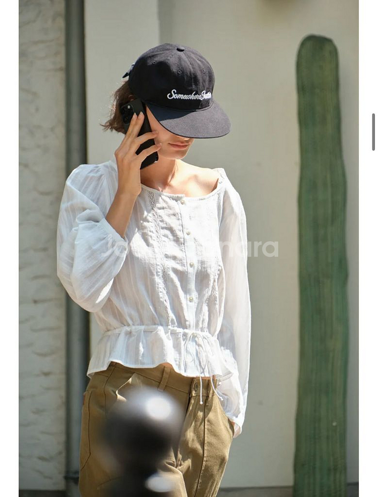 1회착용)썸웨어버터 지프와이드카고팬츠 M사이즈--1