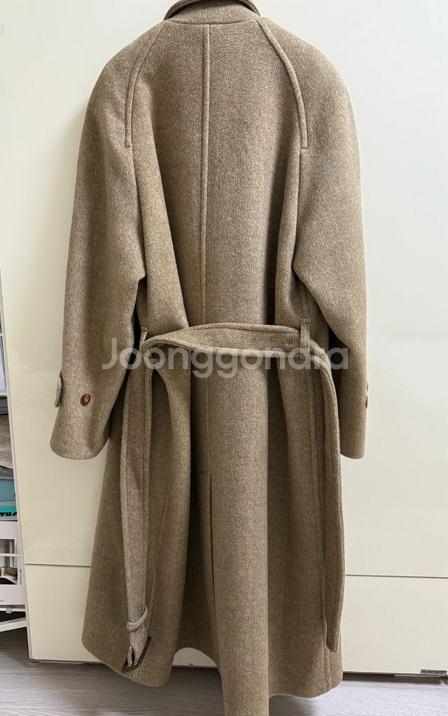 더바넷 헤링본 발마칸 코트--4