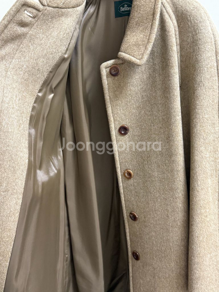 더바넷 헤링본 발마칸 코트--6
