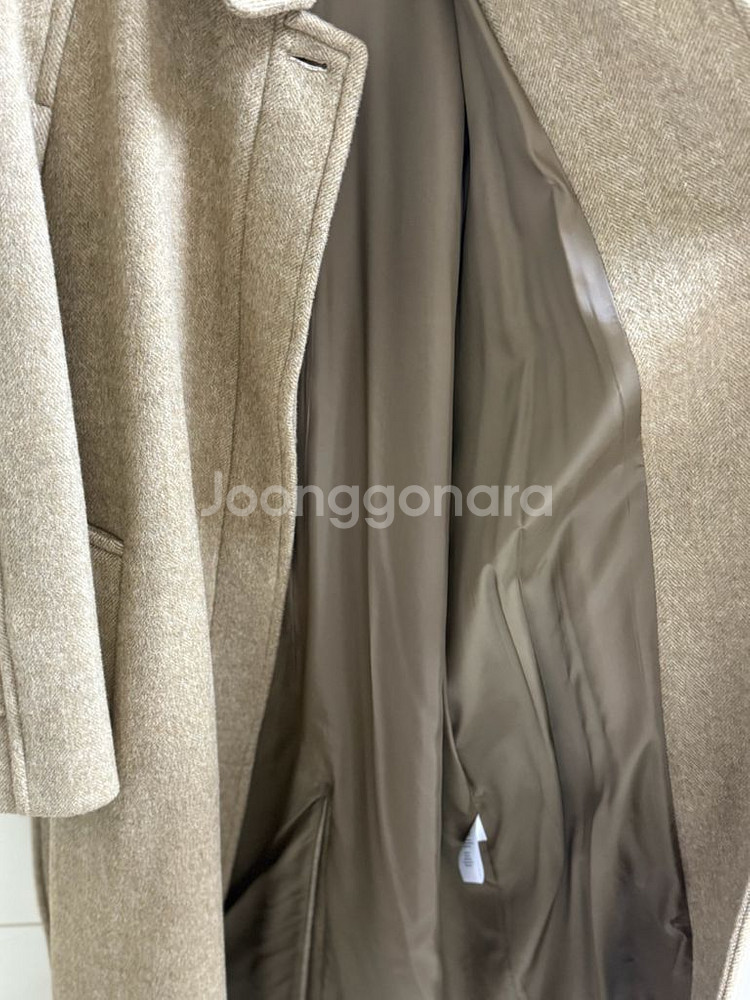 더바넷 헤링본 발마칸 코트--9