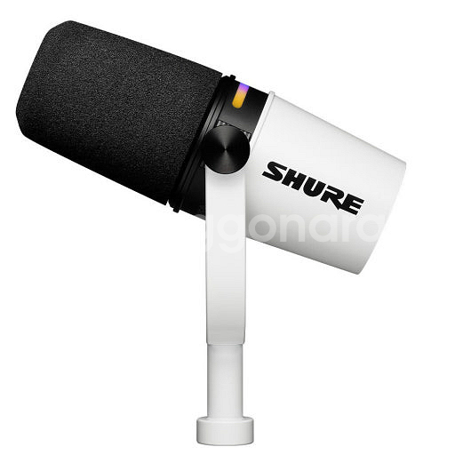 슈어 MV7+ shure 팟캐스트 방송용 마이크 화이트--0