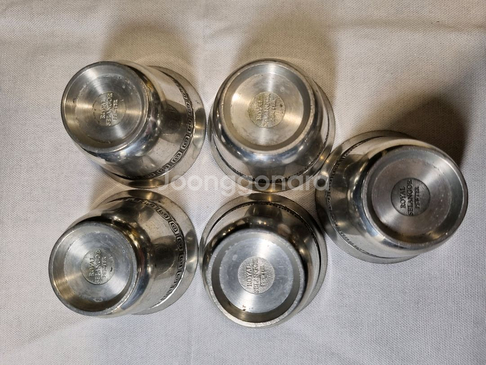 Royal Selangor 주석 & 소주잔 5개--2