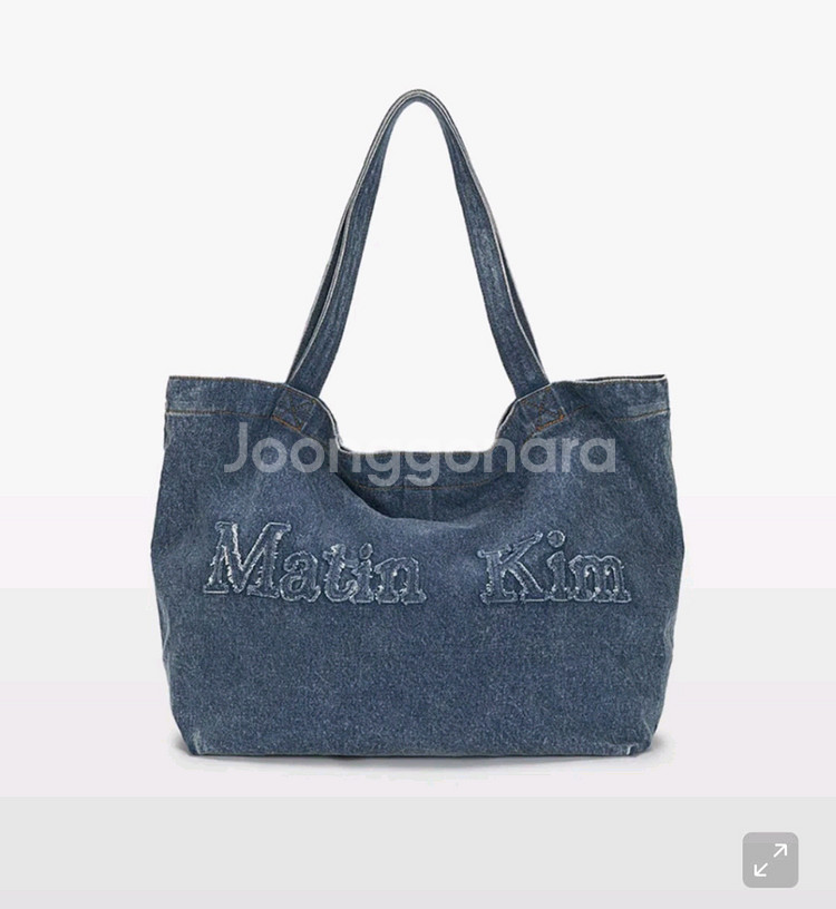 마뗑킴 데님 토트백--0
