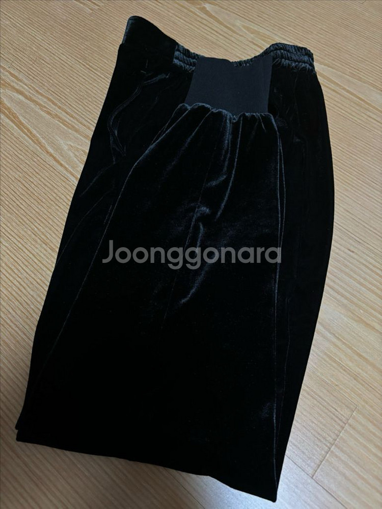 [미사용]페이퍼문 여성 벨벳 조거팬츠--2