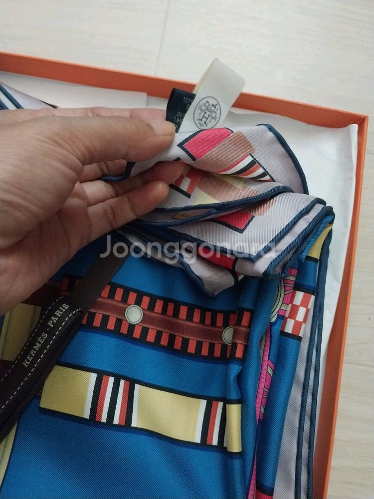 정품 에르메스 까레 스카프 90 새상품--5