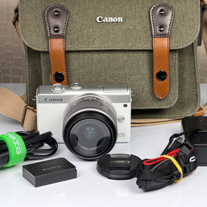 캐논 EOS M200 미러리스 카메라 화이트