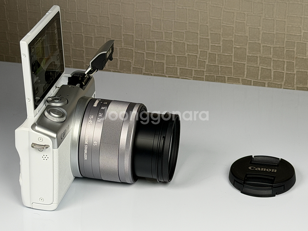 캐논 EOS M200 미러리스 카메라 화이트--5