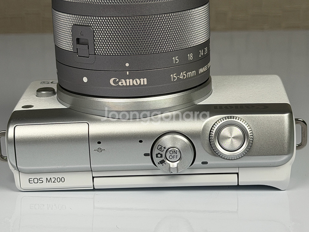 캐논 EOS M200 미러리스 카메라 화이트--3