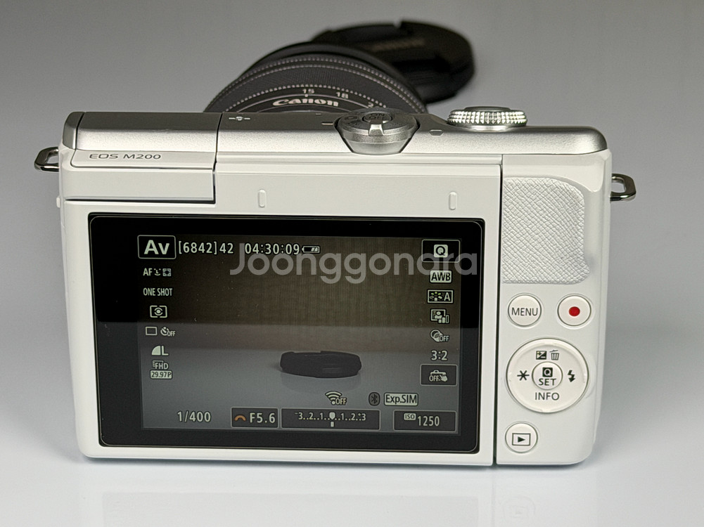 캐논 EOS M200 미러리스 카메라 화이트--6