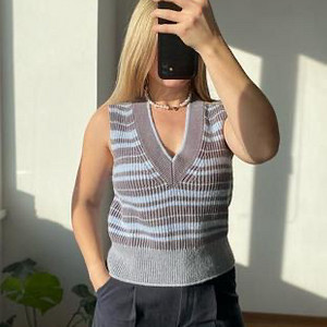 cos 코스 브이넥 모헤어 알파카 니트 베스트