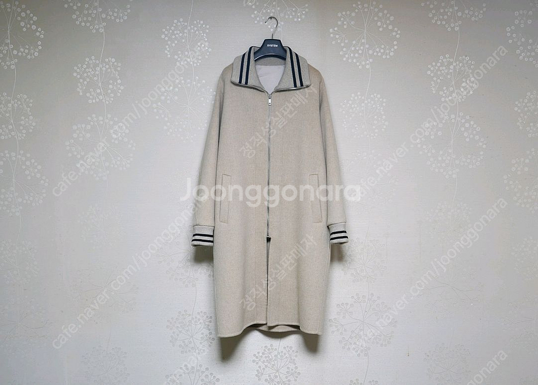 시스템옴므 텍스쳐 배색 코트--0