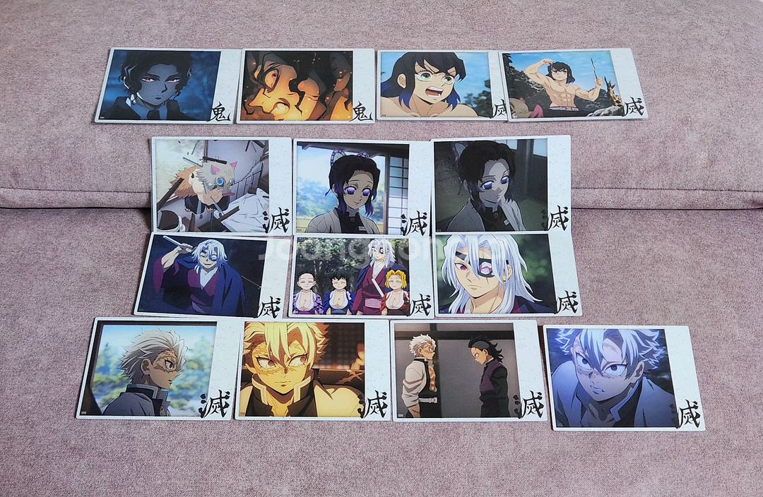 귀칼 하이라이트픽 시노부,텐겐,사네미,무잔 스틸카드--0