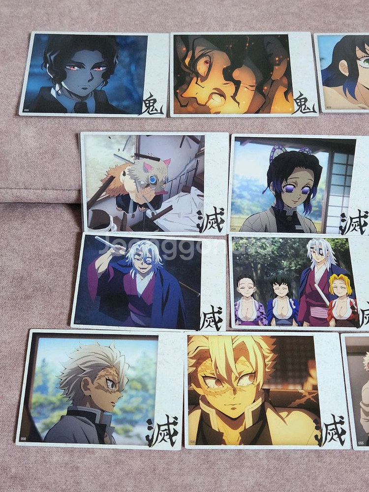 귀칼 하이라이트픽 시노부,텐겐,사네미,무잔 스틸카드--1