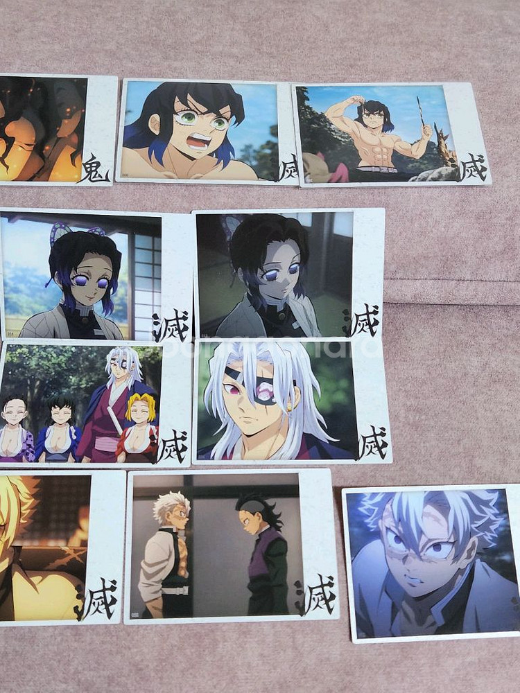 귀칼 하이라이트픽 시노부,텐겐,사네미,무잔 스틸카드--2