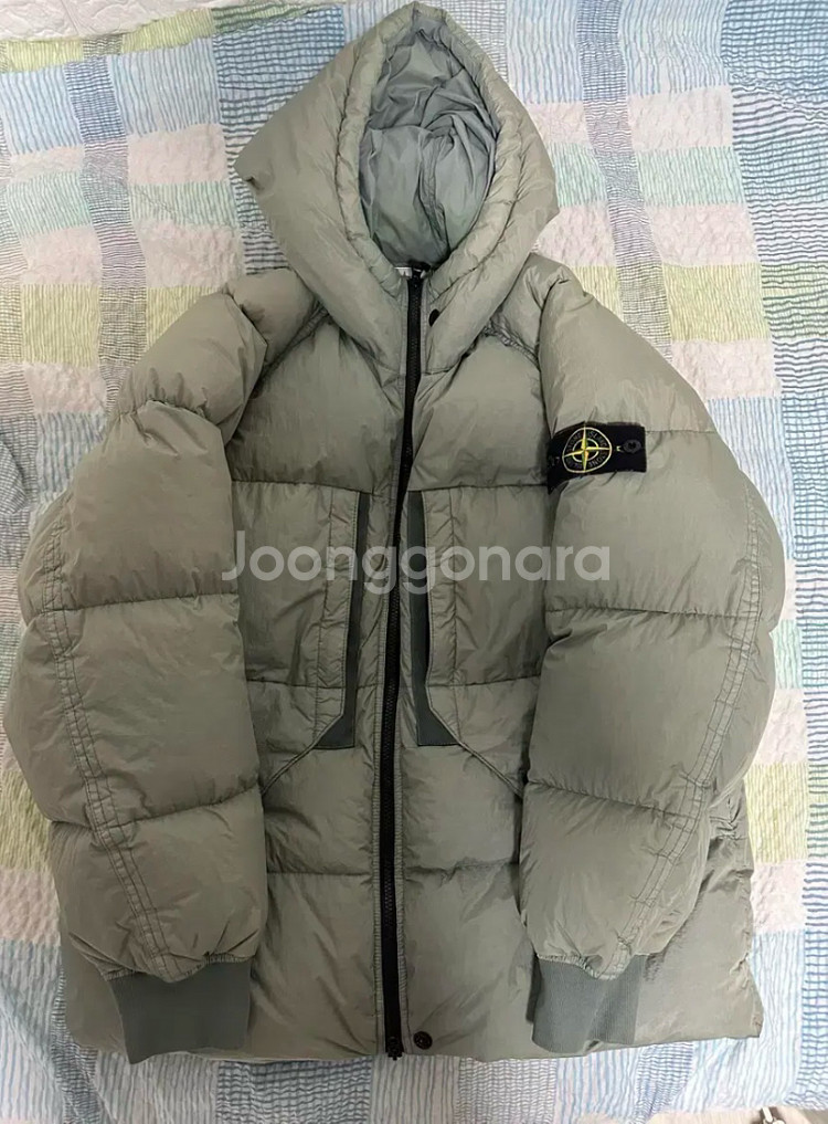 [L]23FW 스톤아일랜드 크링클랩스 세이지그린 패딩--1