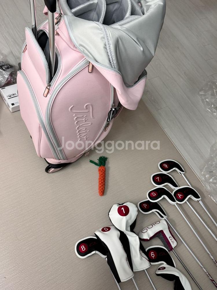 타이틀리스트 골프백+야마하 골프채--0