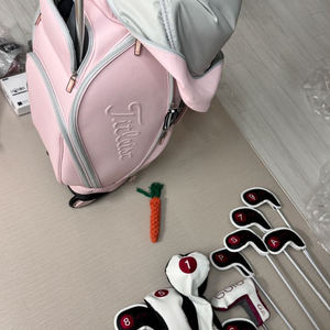 타이틀리스트 골프백+야마하 골프채