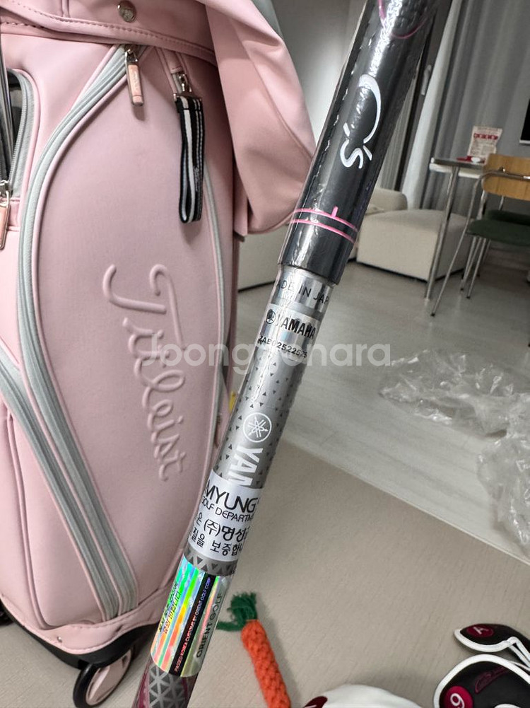 타이틀리스트 골프백+야마하 골프채--6