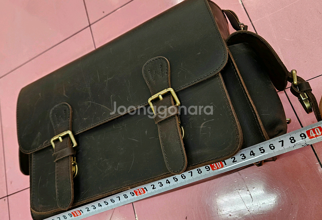 통가죽 카메라가방 숄더백 레트로 빈티지 디자인 카메라백--3
