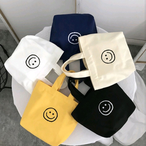 스마일 미니 에코백 3개