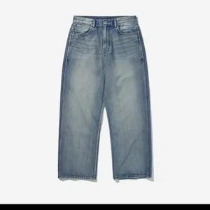 3) 히즈핸더 와이드 5P 데님팬츠 라이트블루 연청