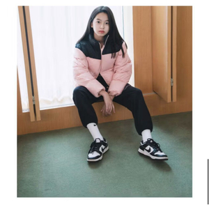 여아 더데이걸즈 크롭 다운 점퍼 핑크170 새상품