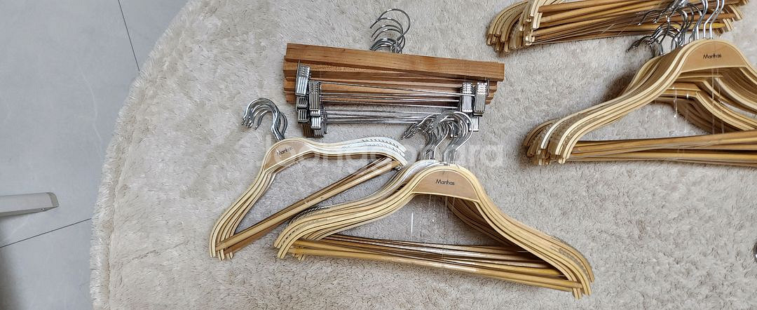 원목 논슬립 옷걸이 170개, 바지치마걸이 20개--0