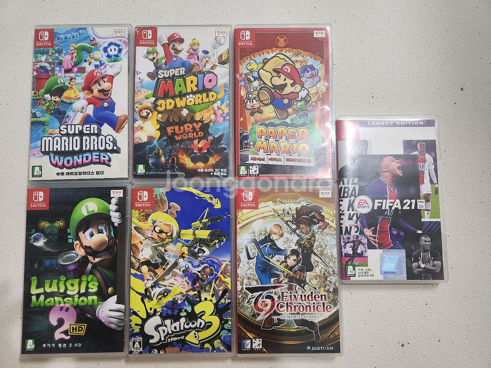 닌텐도 스위치 칩 슈퍼마리오원더,3d월드,페이퍼마리오등--0
