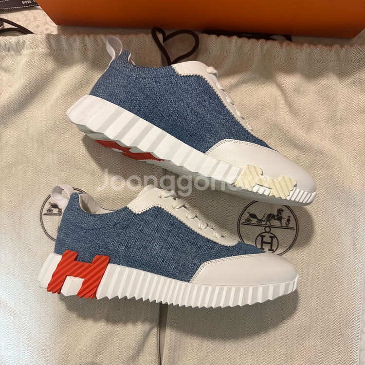 (새상품급) 에르메스 바운싱 쉐브론 데님 37--2