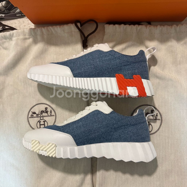 (새상품급) 에르메스 바운싱 쉐브론 데님 37--3