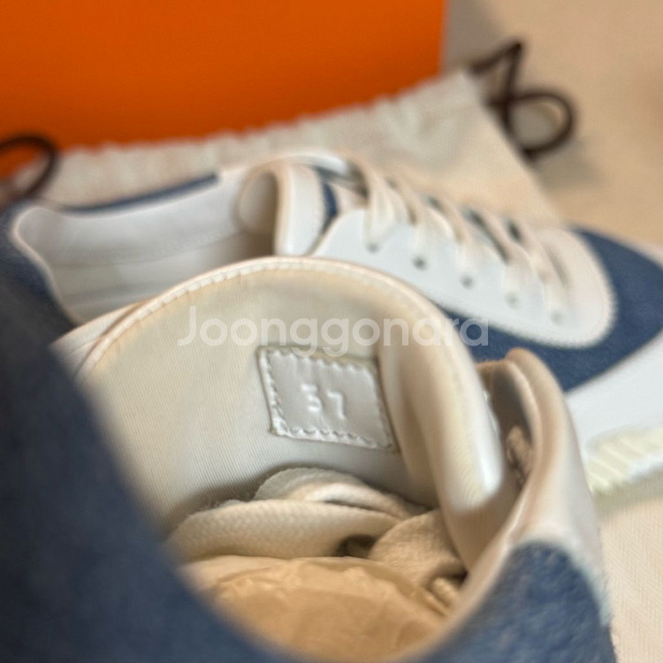 (새상품급) 에르메스 바운싱 쉐브론 데님 37--8