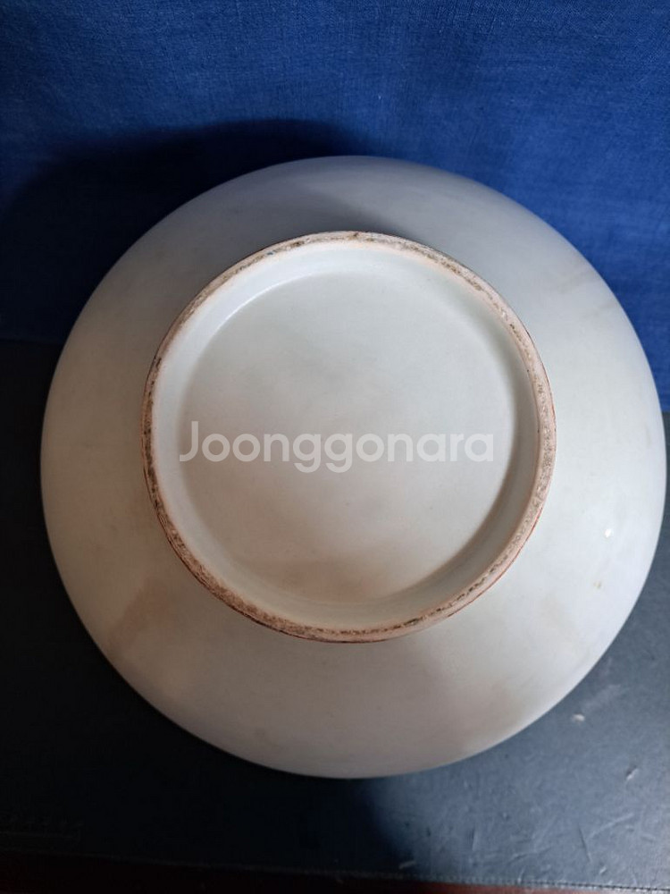 진사 유리홍 팔각 백자 나비 호. 항아리. 단지.--6