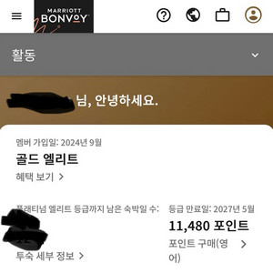 메리어트 11,000 포인트
