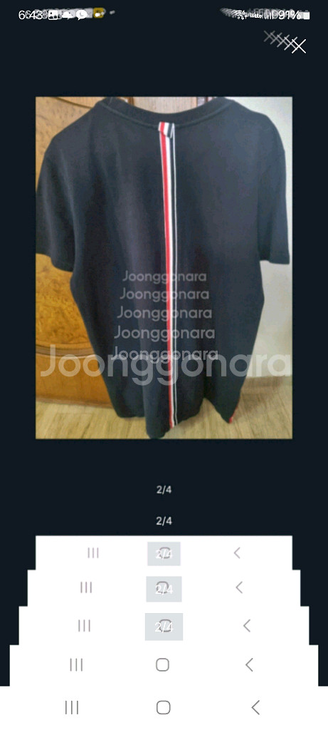 특가급처)톰브라운 삼선티. M/L--1