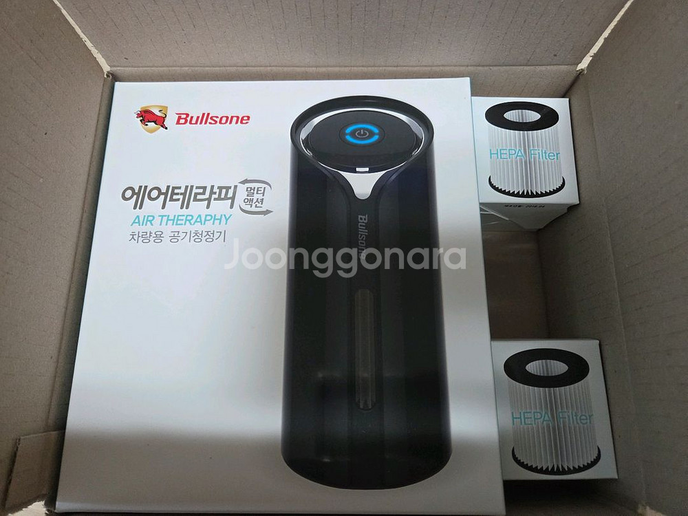 미개봉 신품 불스원 에어테라피 멀티액션 차량용공기청정기--2