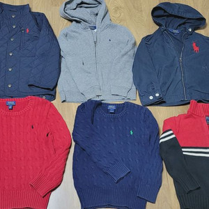 6Tㅡ폴로 니트.폴로점퍼.폴로누빔