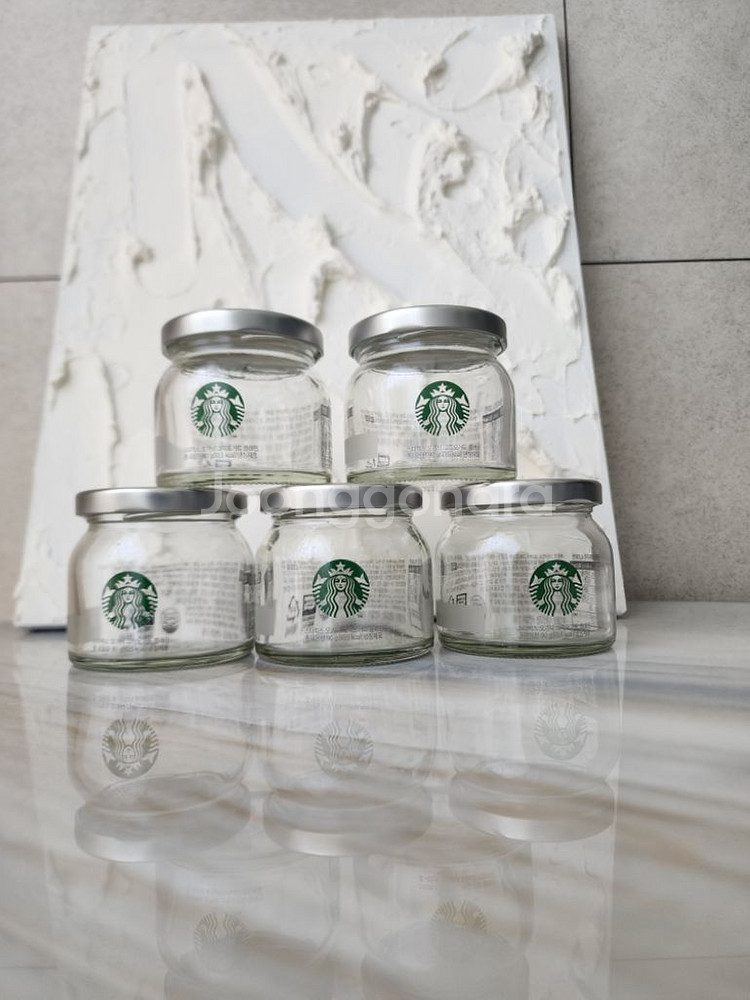 스타벅스 그릭 요거트 공병 5개 일괄--0