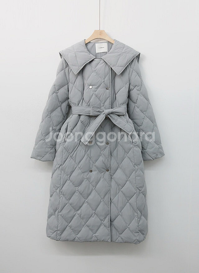 르꼬르망.와이드카라 퀼팅패딩 덕다운--0