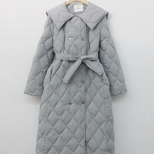 르꼬르망.와이드카라 퀼팅패딩 덕다운