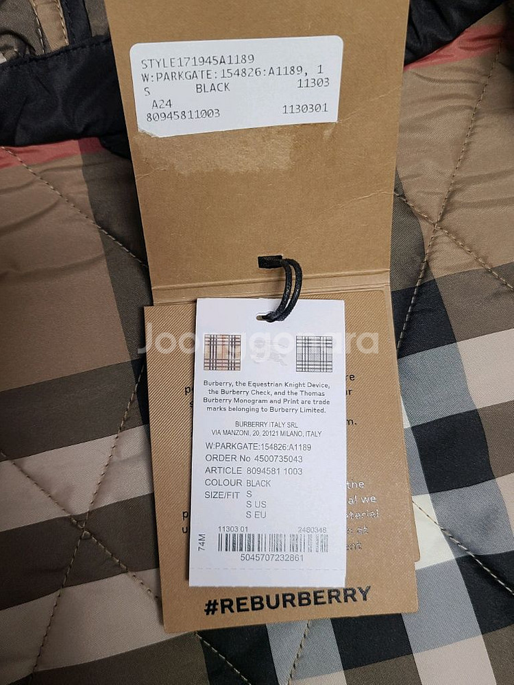 (새상품) 버버리 파크게이트 퀼팅 자켓 롱후드--8