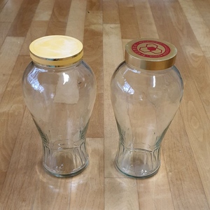 유리병(30cm, 뚜껑 포함) 2개 일괄 판매합니다