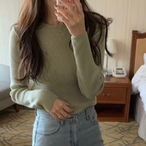 리브레 cash ribbied knit