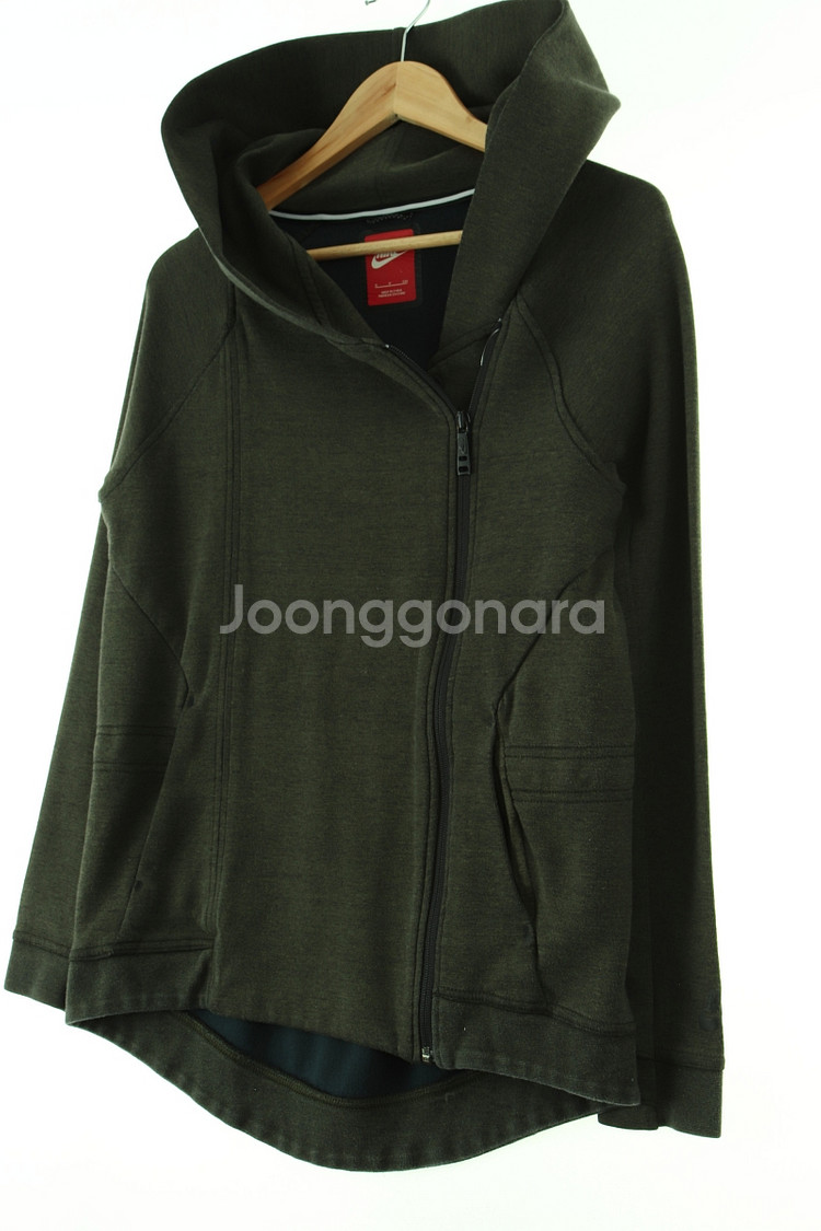 W(S-M) 나이키 후드집업 카키 테크팩--0