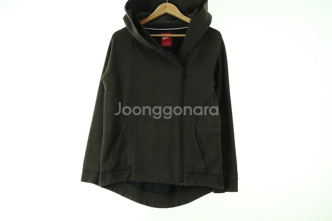 W(S-M) 나이키 후드집업 카키 테크팩--1