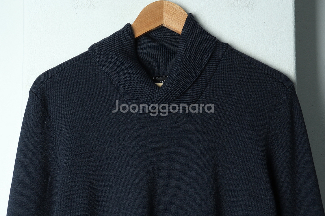 (S) 띠어리 니트 카라 네이비--2