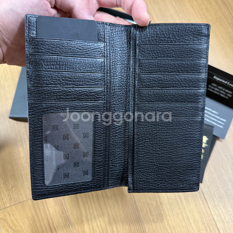[고급라인]DAKS 닥스 남성 블랙 가죽 장지갑 풀박스--3