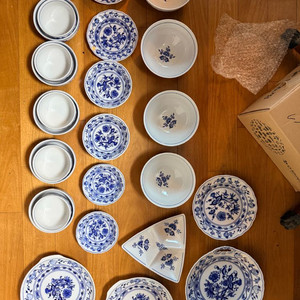 쯔비벨 무스터 그릇 세트 (6인)