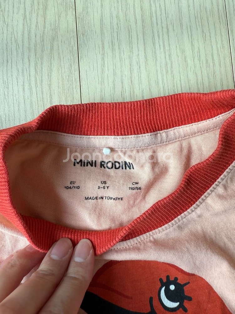 미니로디니 돌고래 레드반팔티셔츠--1