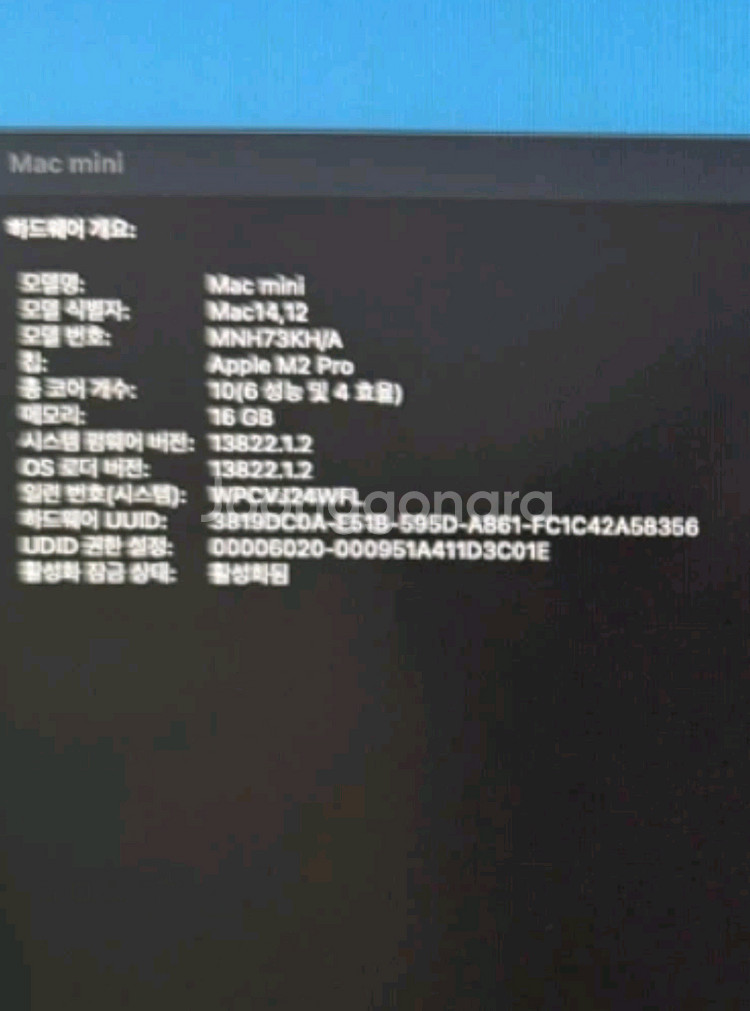 맥미니M2pro 16 512 m2프로--1