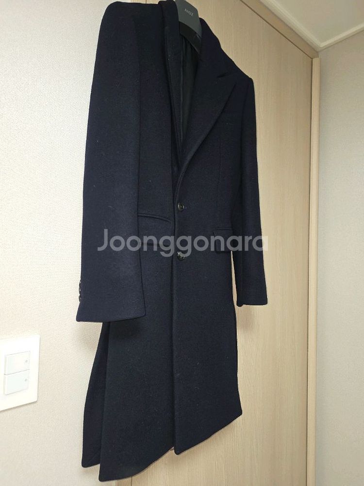 준지 캐시미어 블랜디드 롱코트 44--7